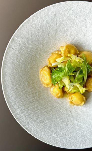 Ravioli del plin vegetariani