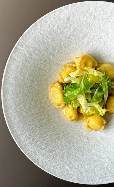 Ravioli del plin vegetariani